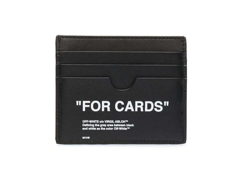 Off-White FOR CARDS Card Holder Black