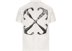 Off-White Scratch Arrow Slim Fit T-Shirt White