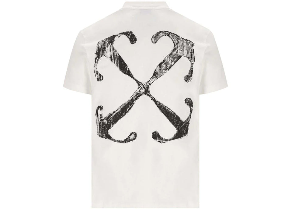 Off-White Scratch Arrow Slim Fit T-Shirt White