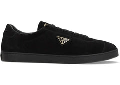 Prada Logo Plaque Sneakers Black