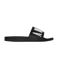 Amiri Wmns Logo Pool Slide 'Black White'