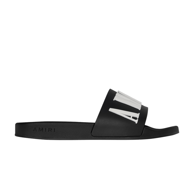 Amiri Wmns Logo Pool Slide 'Black White'