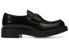 Prada 35mm Loafer Black Brushed Leather