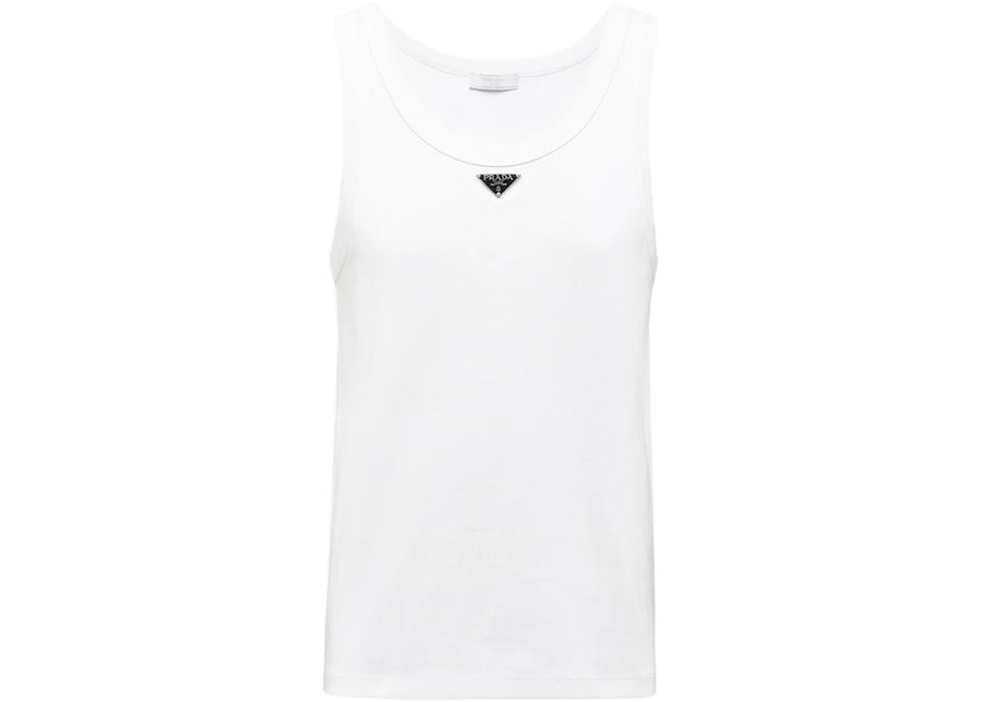 Prada Cotton Tank Top White