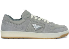Prada Downtown Low Top Re-Nylon And Suede Sneakers Gray