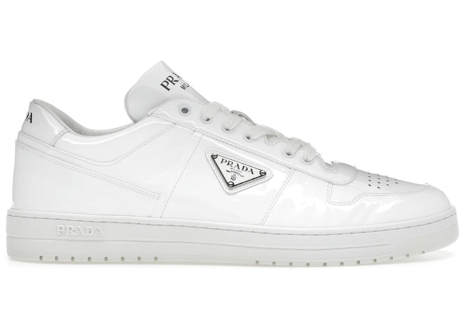 Prada Downtown Low Top Sneakers Leather White