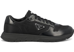 Prada PRAX 01 Sneakers Re-Nylon Brushed Leather Black