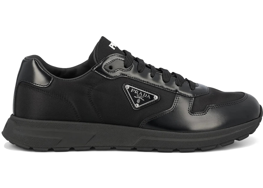 Prada PRAX 01 Sneakers Re-Nylon Brushed Leather Black
