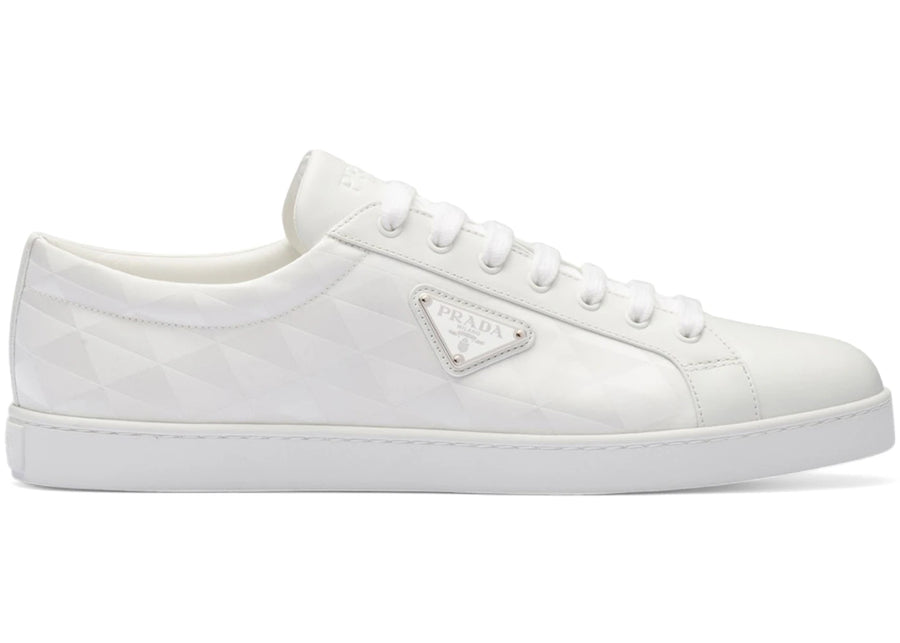 Prada PRAX 01 Sneakers Re-Nylon Brushed Leather White