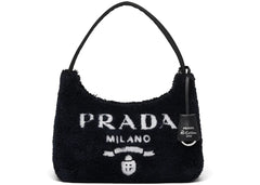 Prada Re-Edition 2000 Terry Mini Bag Black/White