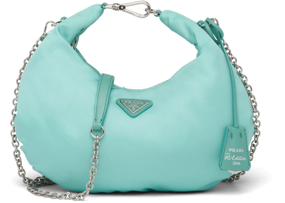 Prada Re-Edition 2006 Nylon Bag Jade Green