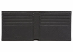 Prada Saffiano Leather Bi-Fold Wallet Black