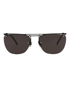 Saint Laurent Aviator Sunglasses Black/Black/Black (SL600-30014318-001)