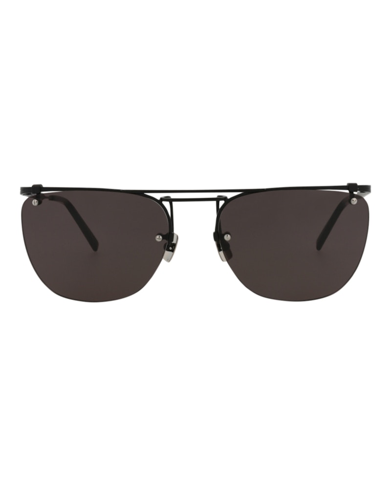 Saint Laurent Aviator Sunglasses Black/Black/Black (SL600-30014318-001)