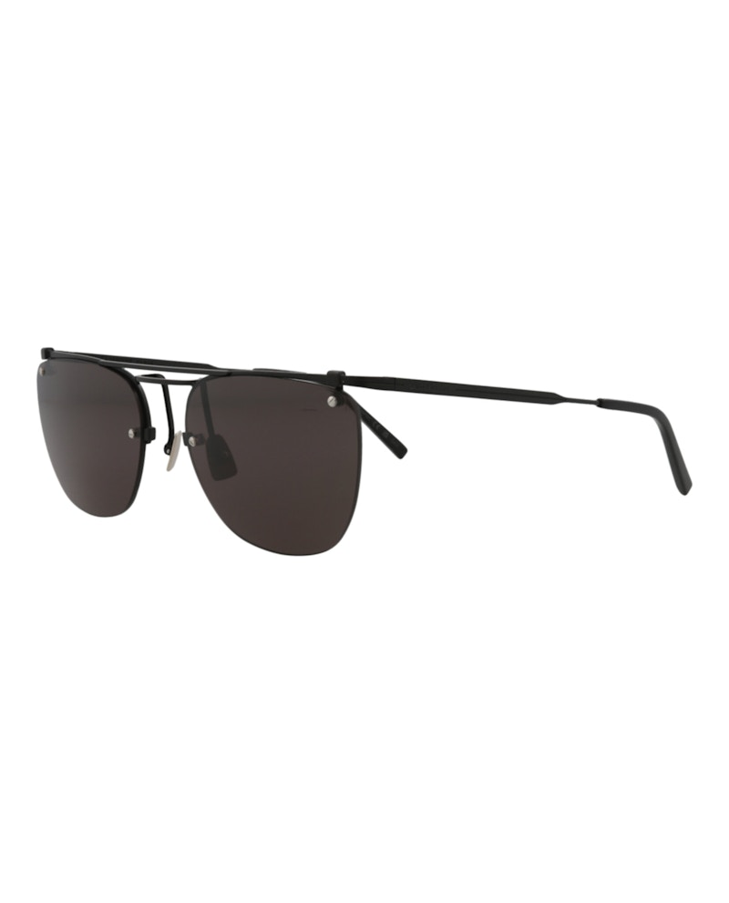 Saint Laurent Aviator Sunglasses Black/Black/Black (SL600-30014318-001)