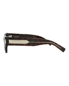 Saint Laurent Cat Eye-Frame Recycled Acetate Sunglasses Havana Crystal Grey (SL573-30014070-002)