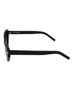Saint Laurent Cat Eye Sunglasses Black/Black/Grey (SL215GRACE-30002633-001)
