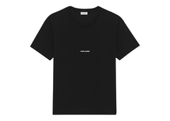 Saint Laurent Logo Rive Gauche T-Shirt Black/White