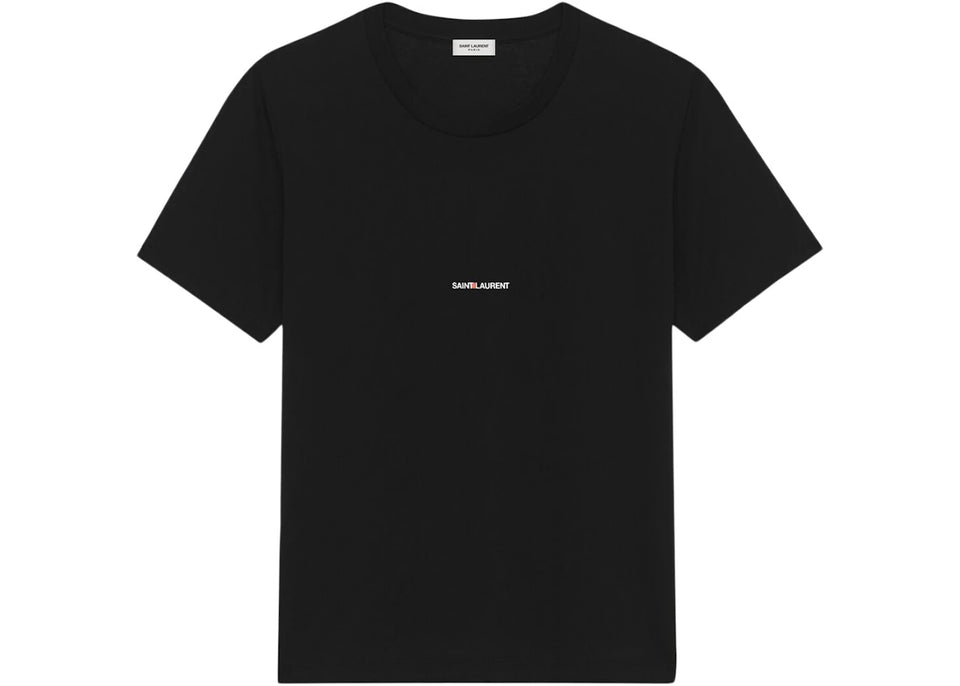 Saint Laurent Logo Rive Gauche T-Shirt Black/White