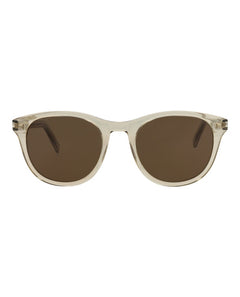 Saint Laurent Round-Frame Acetate Sunglasses Yellow Yellow Brown (SL401-30009335-008)
