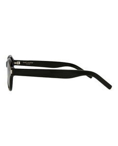 Saint Laurent Round Oval Sunglasses Black/Black/Grey (SL520SUNSE-30013041-001)