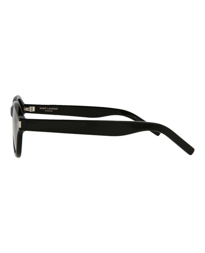 Saint Laurent Round Oval Sunglasses Black/Black/Grey (SL520SUNSE-30013041-001)