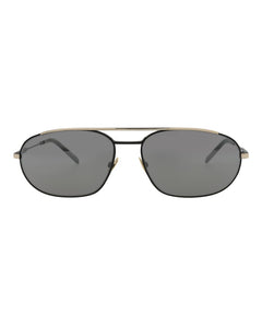 Saint Laurent Round Oval Sunglasses Black/Black/Silver (SL561-30013779-003)