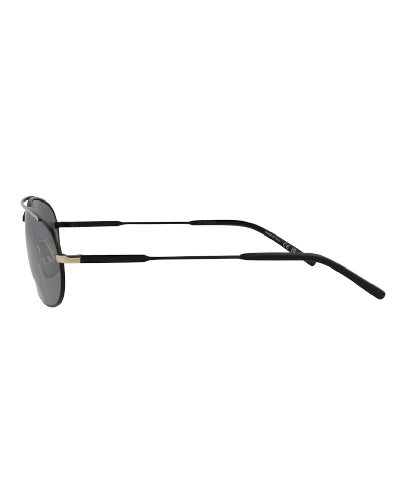 Saint Laurent Round Oval Sunglasses Black/Black/Silver (SL561-30013779-003)
