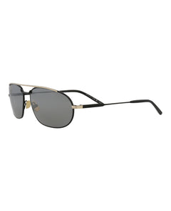 Saint Laurent Round Oval Sunglasses Black/Black/Silver (SL561-30013779-003)