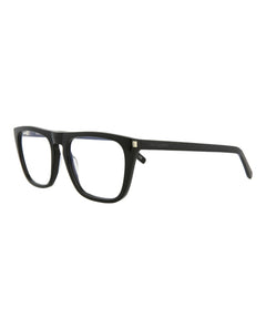 Saint Laurent Square-Frame Acetate Optical Frames Black Black Transparent (SL343-30008559-003)