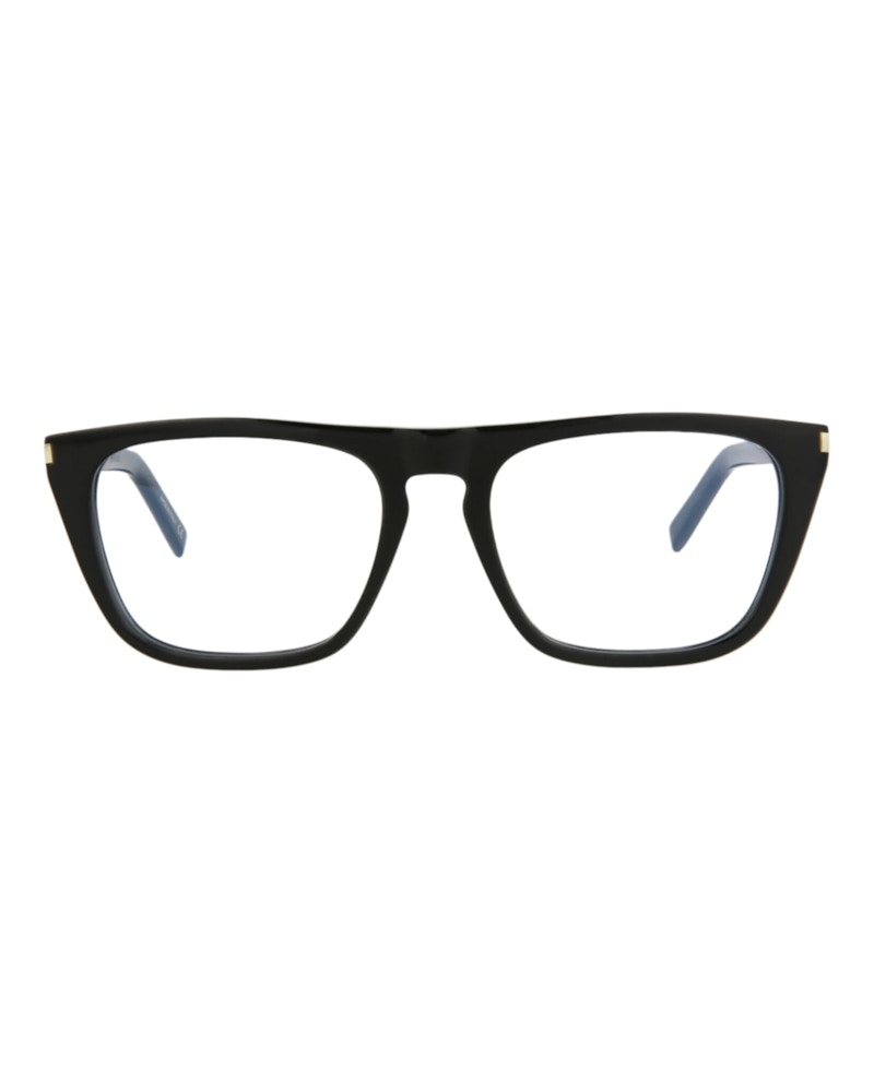 Saint Laurent Square-Frame Acetate Optical Frames Black Black Transparent (SL343-30008559-003)