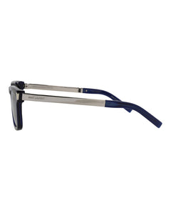 Saint Laurent Square Rectangle Sunglasses Blue/Silver (SL581-30014111-006)