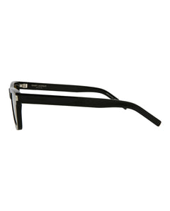 Saint Laurent Square Sunglasses Black/Black/Yellow (SL461BETTY-30011401-008)