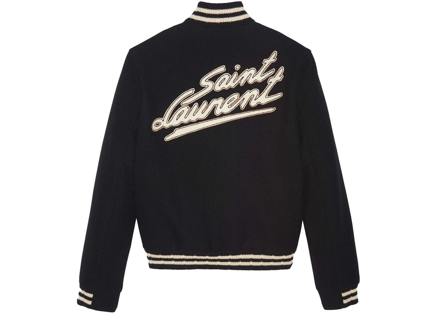 Saint Laurent Teddy Jacket Black