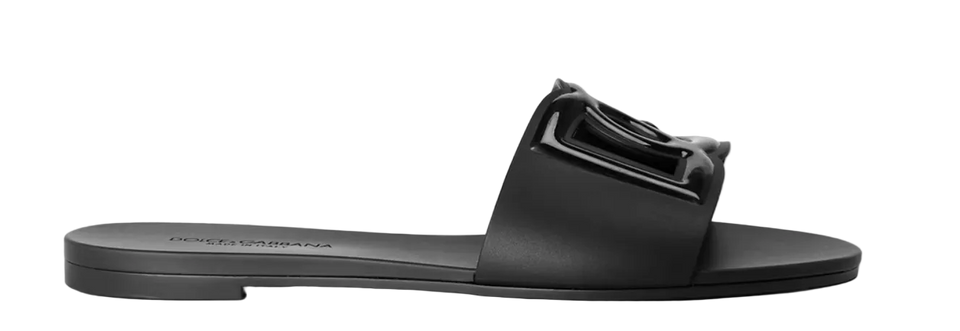 Dolce and Gabbana Slide Sandals Black