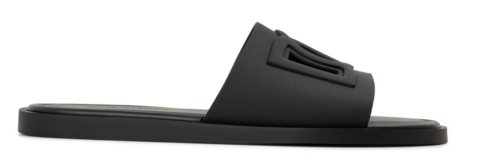 Dolce & Gabbana Dolce and Gabbana DG Rubber Cut Slide Sn63