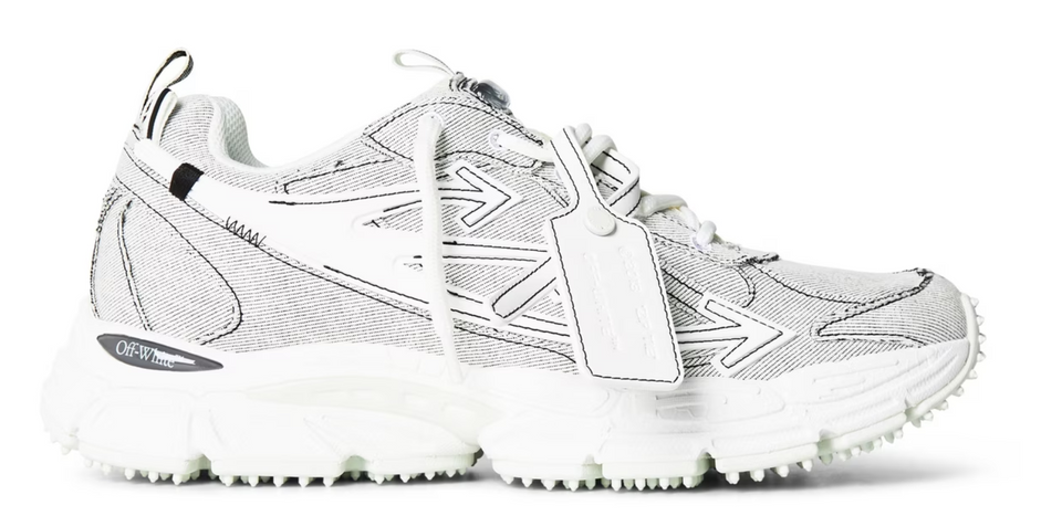 Off White Men's Denim BRB Trainers White