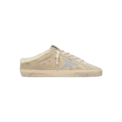 Golden Goose Super-Star Sabots With Swarovski Crystal Star And Shearling Lining