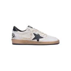 Golden Goose Ball Star In Nappa With Black Star And Black Heel Tab