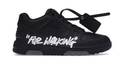 OFF-WHITE black and white Out Of Office OOO "For Walking" Low Tops