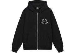 Stussy Born x Raised Logo Zip Hoodie Black