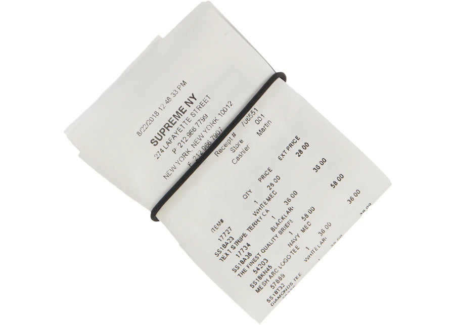 Supreme Mm6 Maison Margiela Receipt Wallet Multicolor