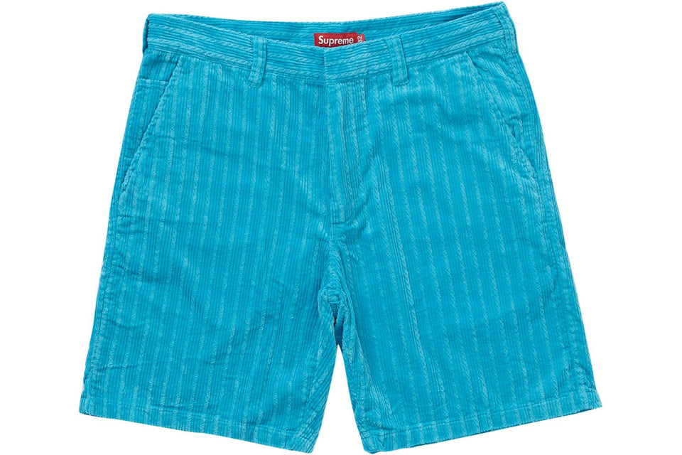 Supreme Rope Corduroy Work Shorts Bright Blue