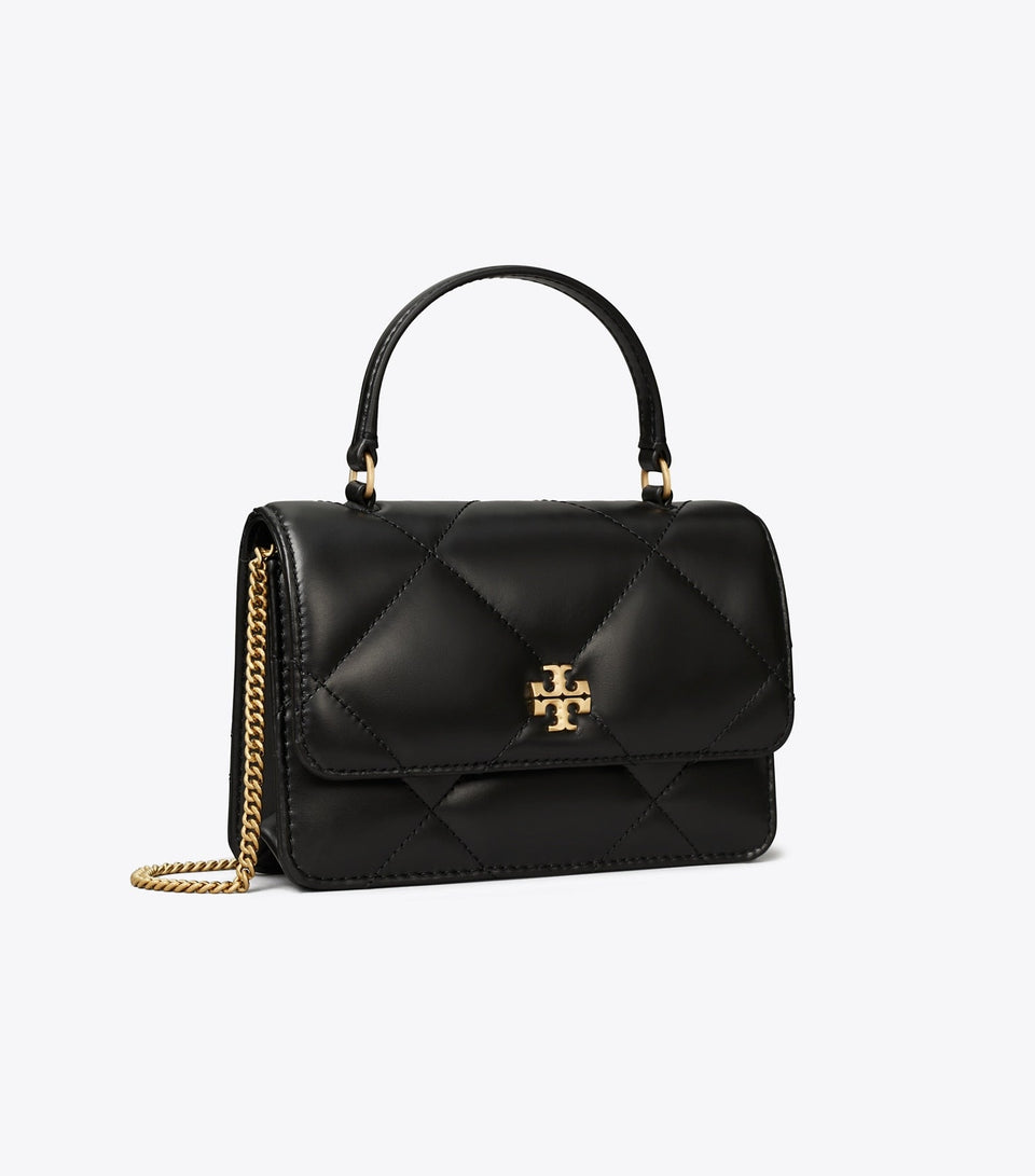 Mini Kira Diamond Quilt Top-Handle Crossbody