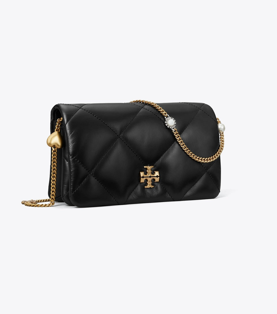 Kira Diamond Quilt Charm Crossbody