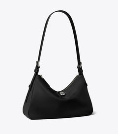 Small Nylon Zip-Top Shoulder Bag