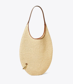Pierced Soft Raffia Bag