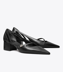 Double T Buckle D'Orsay Pump