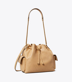 Charlie Quilted Drawstring Shoulder Bag