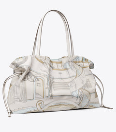 Ella Printed Drawstring Tote